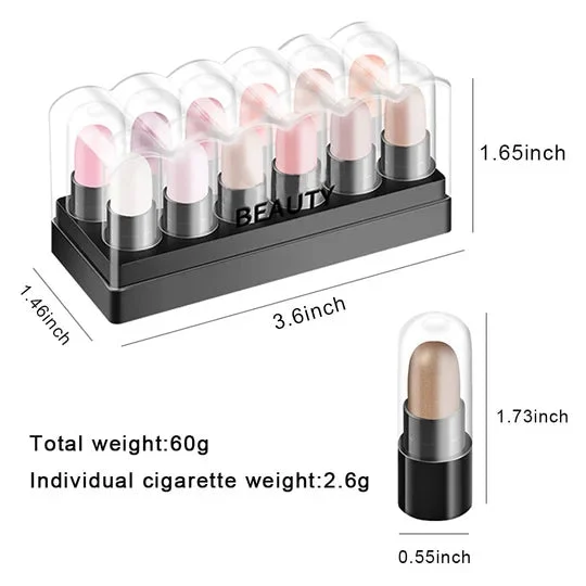 🎁 2024 Nový rok žhavý výprodej🎁Sada tužek na oči 12 barev nepropustná a dlouhotrvající voda Glitter Shimmer Pen Eye Shadow Pen