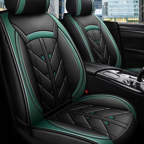 URINOVET GM 2017, 2018 Husă scaun auto 5 scaune față și spate Husă scaun piele impermeabilă și rezistentă la uzură (set complet de cafea cu perne)