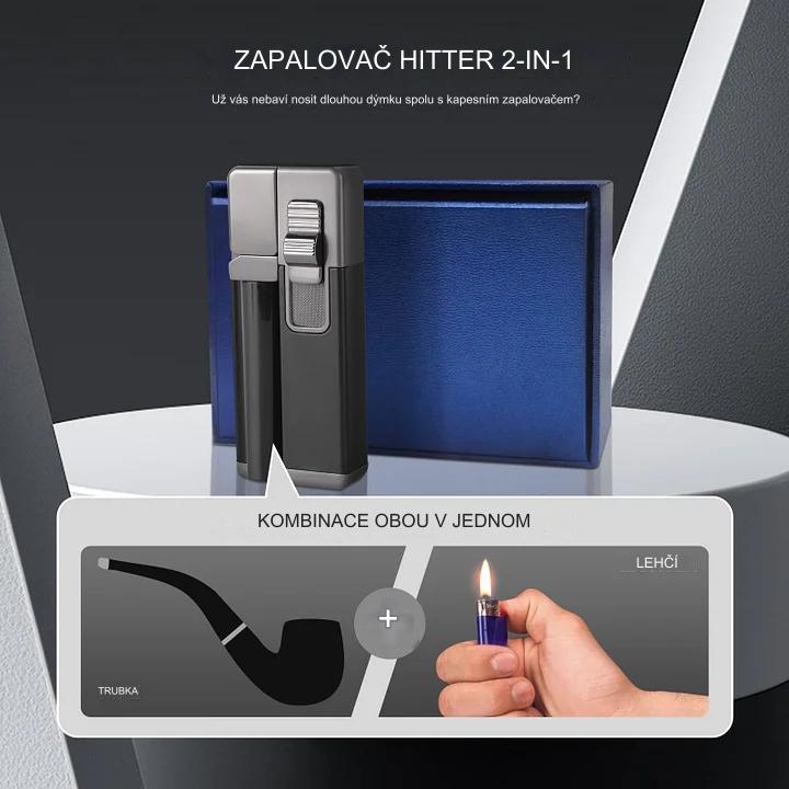 捷克YUSUD přenosný úderný kovový zapalovač 2 v 1 sada