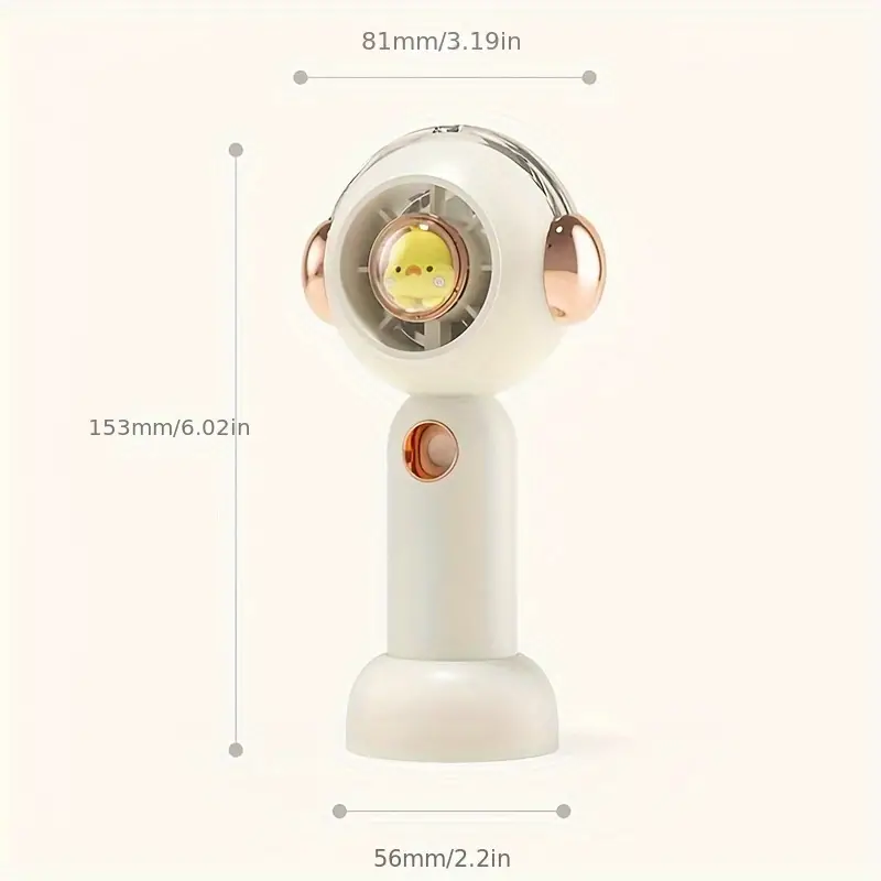 Spray Portátil De Mão Com Vento Forte Mini Ventilador USB Recarregável Para Resfriamento
