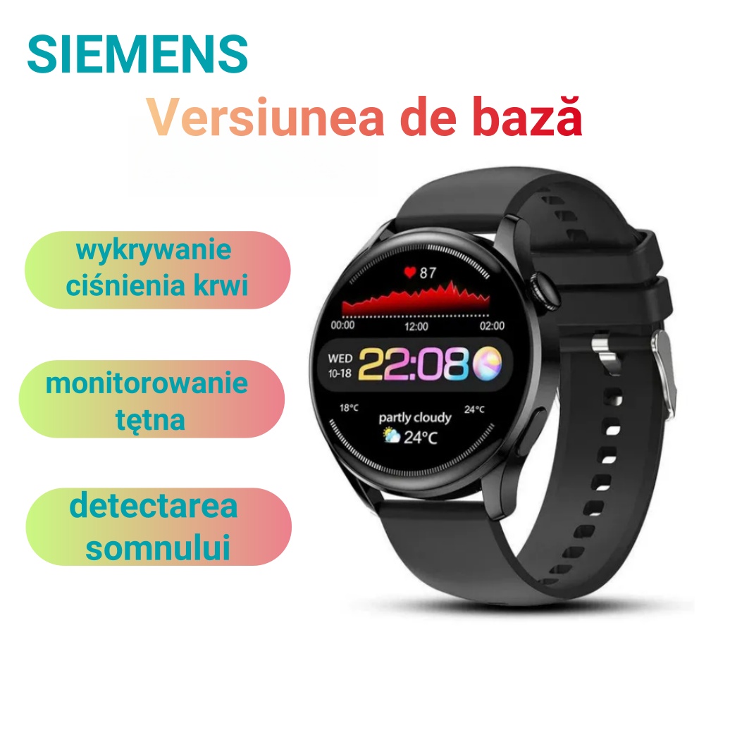 ✨💪Deschide o nouă eră a sănătății! Ceas de terapie cu laser Siemens, ritm cardiac, ritm cardiac, toate sub un singur control! 🕰️❤️