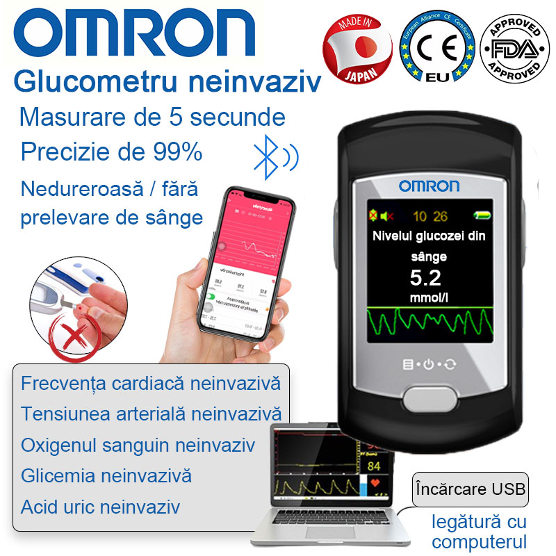 💖 Glucometru Omron neinvaziv și nedureros 💕