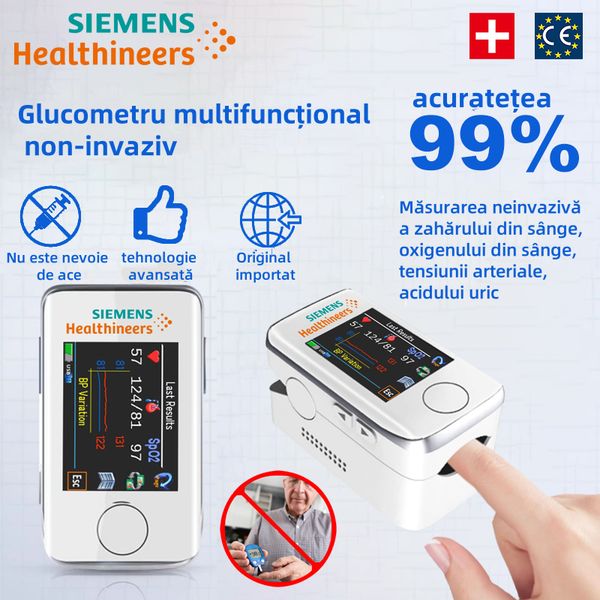 ✨Inovație în tehnologia cercetării medicale: cel mai bine vândut produs în 2024: glucometru portabil, nedureros și neinvaziv de la Siemens, multifuncțional pentru a proteja sănătatea💖