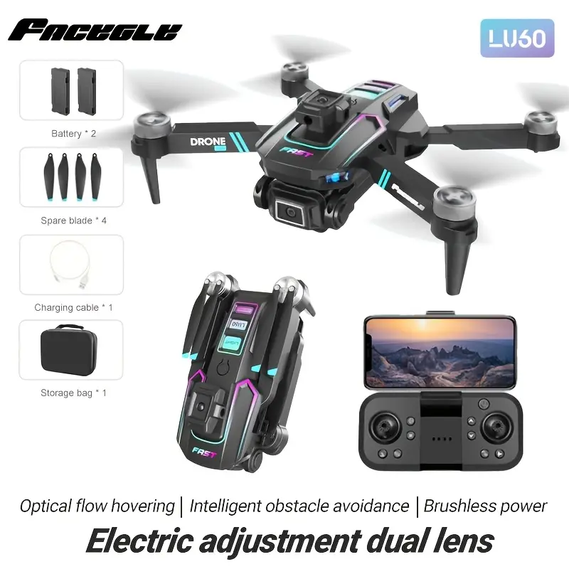 🚁 【Dron z podwójnym aparatem FACEGLE z przepływem optycznym】 — początkujący w ciągu kilku sekund zamieniają się w mistrzów fotografii lotniczej! Odblokuj Bożą perspektywę jednym kliknięciem, lataj bezpiecznie i bez awarii!