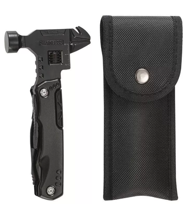 Chave multifuncional ao ar livre, martelo, alicate dobrável e faca combinação tudo-em-um acampamento portátil autodefesa carro ferramenta multiuso nova tendência