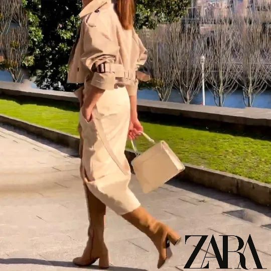 😍👚 Set din două piese cu fustă lungă casual la modă✨