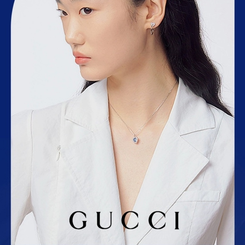 Reducere mare de preț💎✨Colier cu safir Gucci 18k Heart of the Ocean