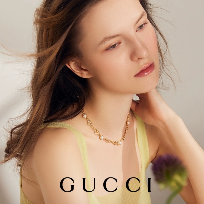 Reducere mare de preț💎✨Colier de perle Gucci 18k First Love