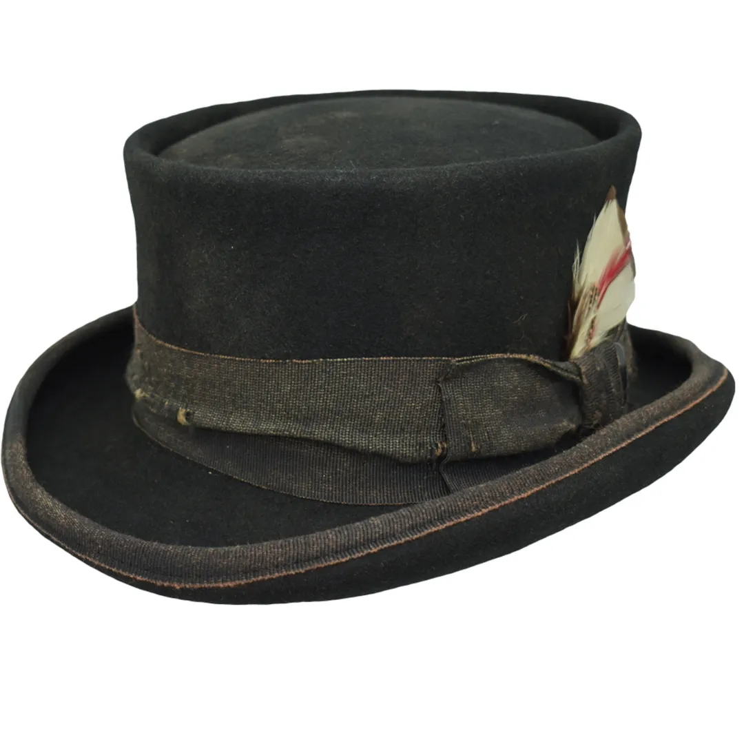 Fashion Flat Top Bowler Hat Wool Bowler Hat