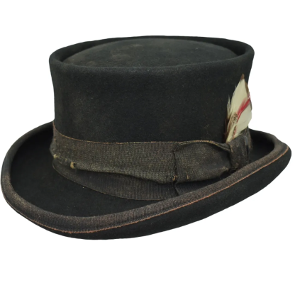 Fashion Flat Top Bowler Hat Wool Bowler Hat