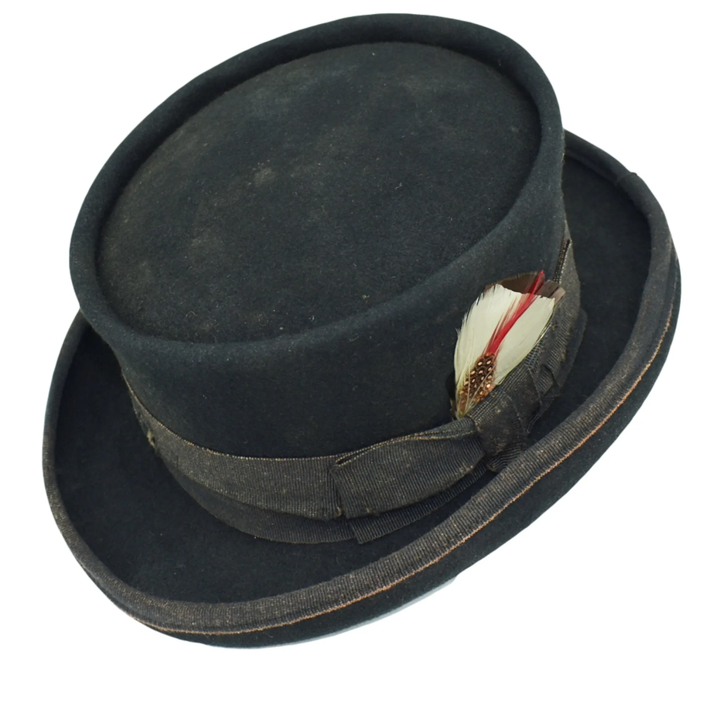 Fashion Flat Top Bowler Hat Wool Bowler Hat