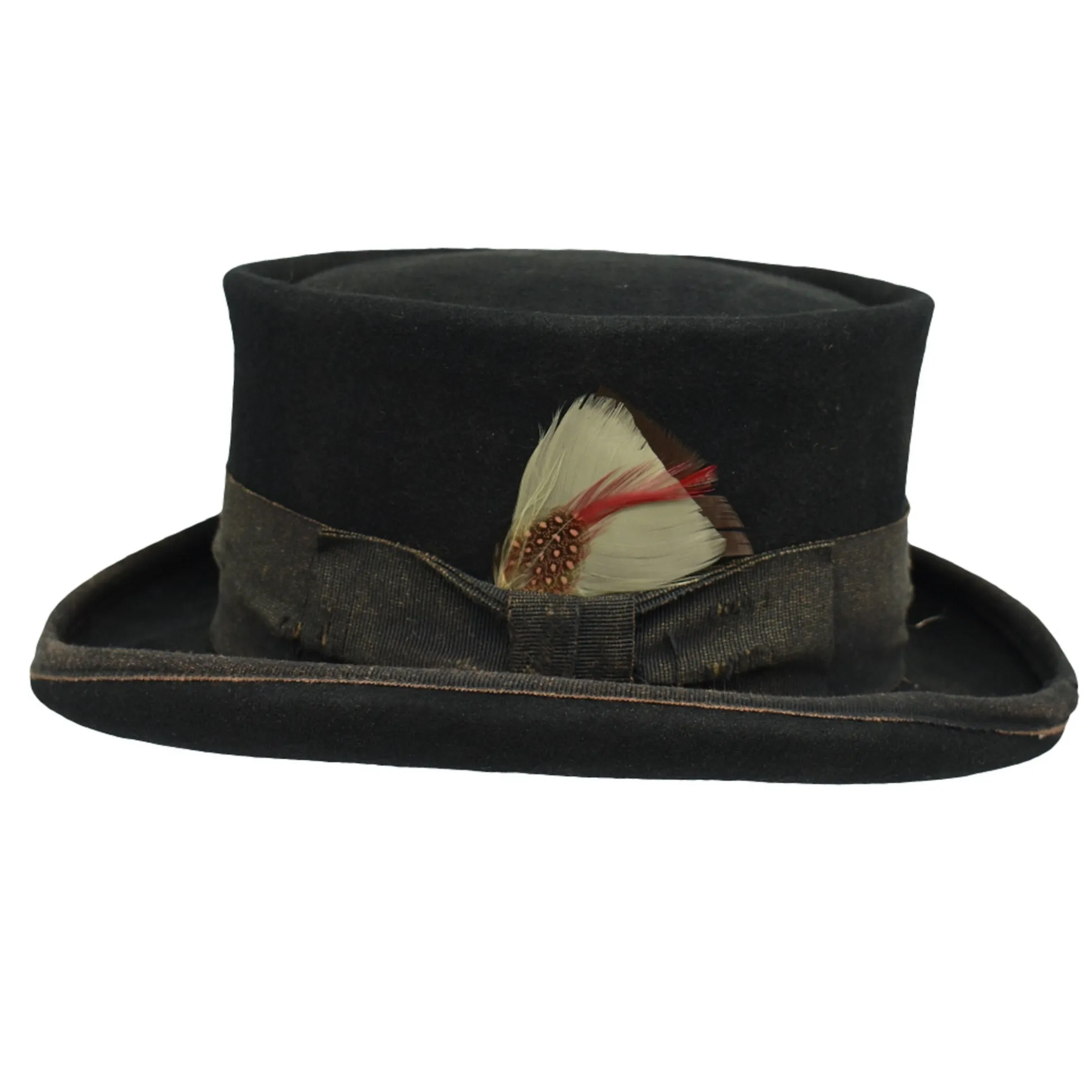 Fashion Flat Top Bowler Hat Wool Bowler Hat