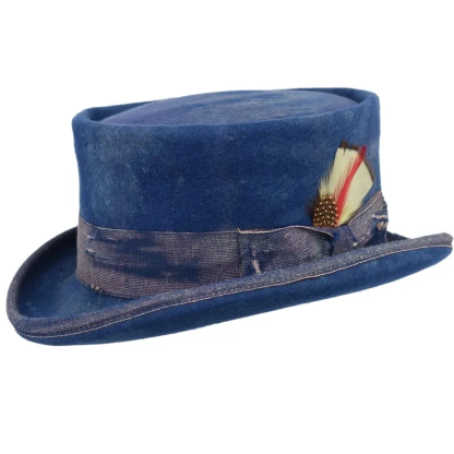 Fashion Flat Top Bowler Hat Wool Bowler Hat