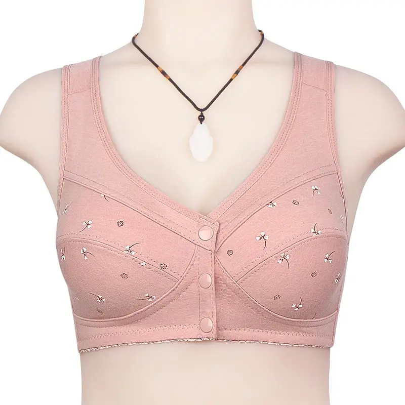 🌹BUY 2 GET 1 FREE🌹DESIGN FOR SENIOR FRONT CLOSURE COTTON BRA🎀(PLEASE ADD 3/5 PCS TO YOUR CART😍)