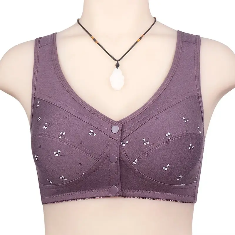🌹BUY 2 GET 1 FREE🌹DESIGN FOR SENIOR FRONT CLOSURE COTTON BRA🎀(PLEASE ADD 3/5 PCS TO YOUR CART😍)