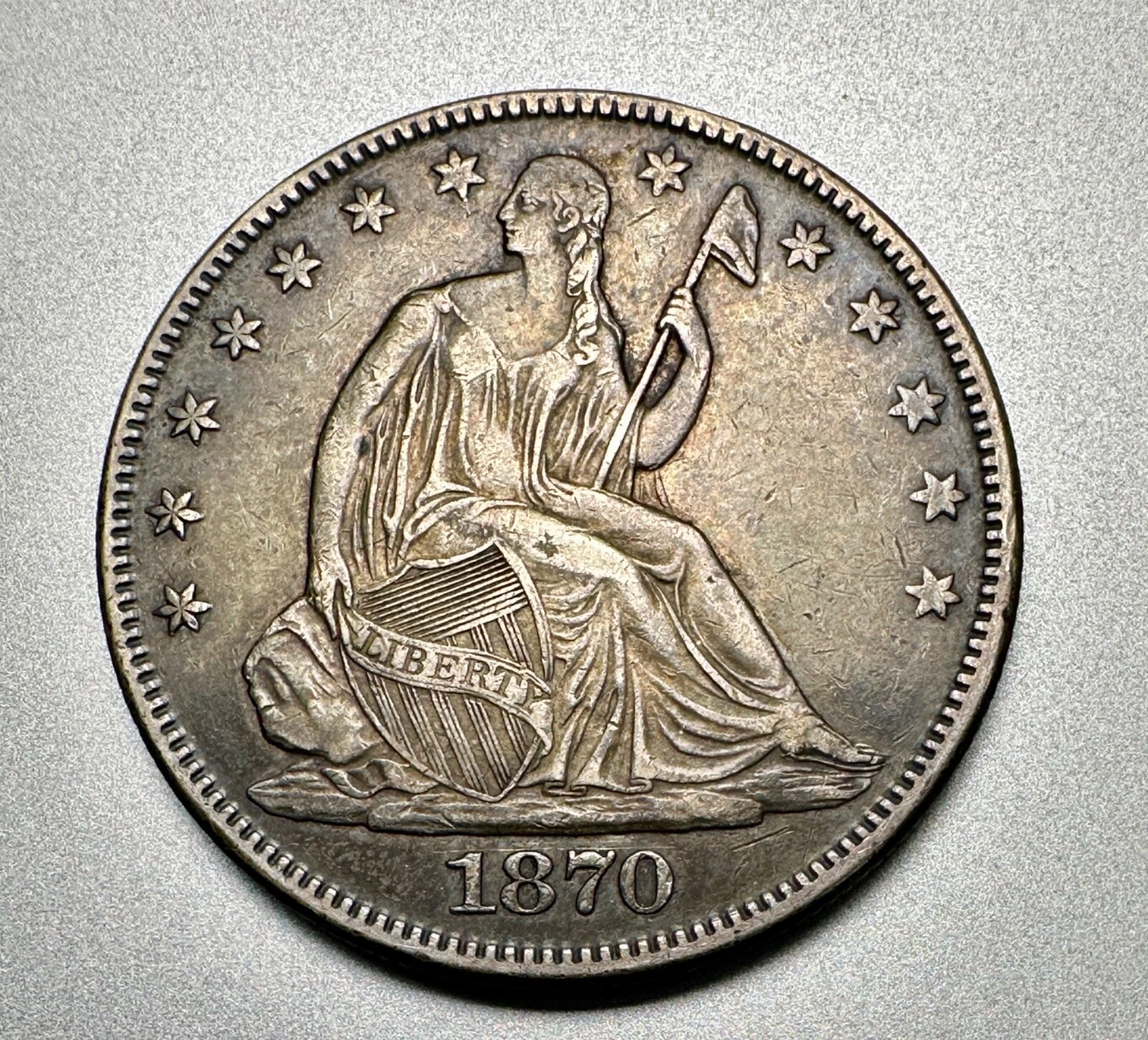1875-CC Seated Liberty Half Dollar