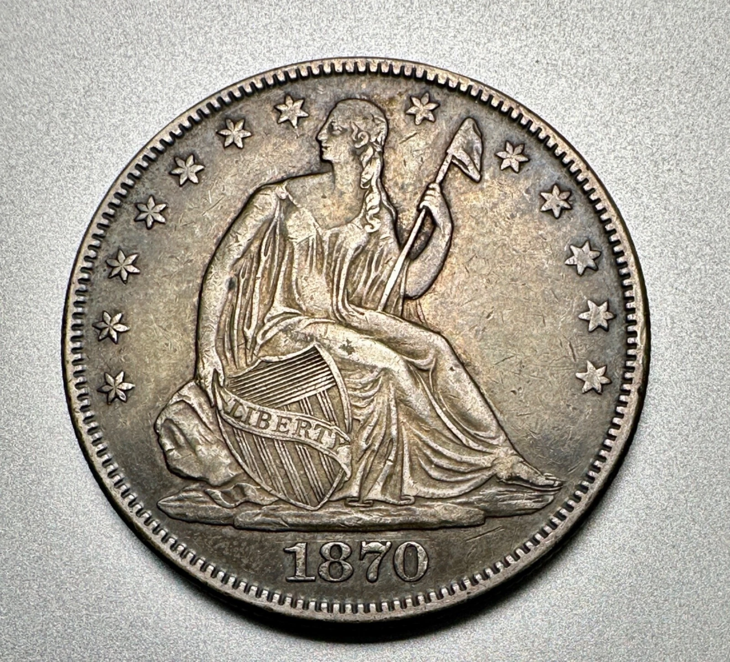 1875-CC Seated Liberty Half Dollar
