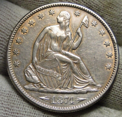 1875-CC Seated Liberty Half Dollar