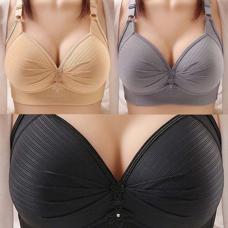 [Copy]🌹BUY 2 GET 1 FREE🌹DESIGN FOR SENIOR FRONT CLOSURE COTTON BRA🎀(PLEASE ADD 3/5 PCS TO YOUR CART😍)
