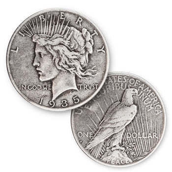 ✯ MIXED DATE ✯The Complete Collection of Peace Silver Dollar【1921~1935】12Pcs