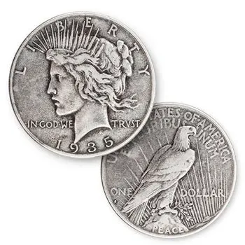 The Complete Collection of 1921~1935 Peace Silver Dollar