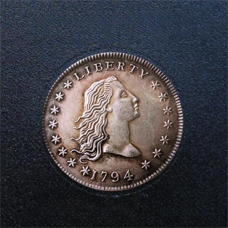 🔥Hot Sale America's First 1794 Liberty Flowing Hair  Dollar Silver🔥