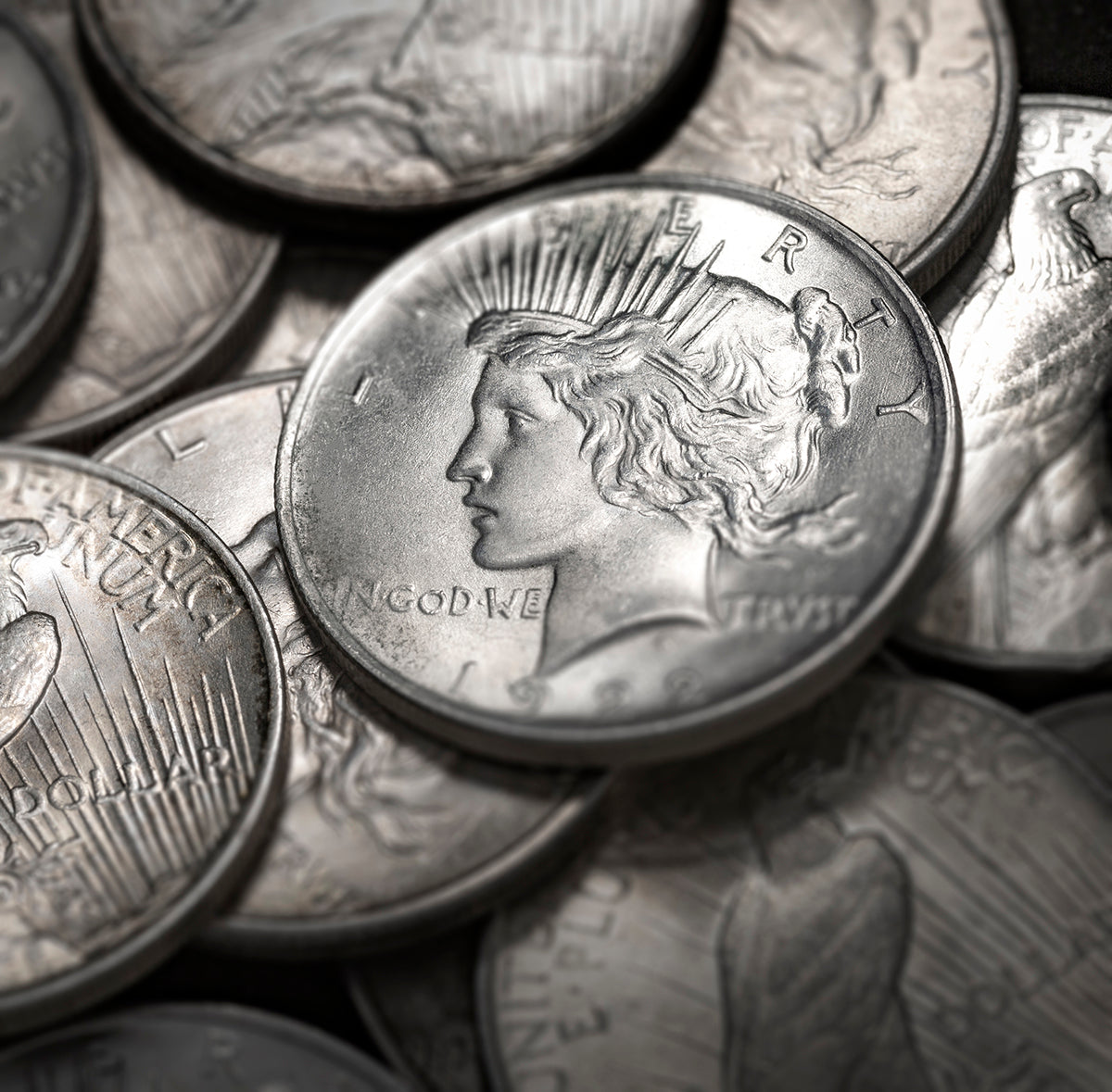 ✯ MIXED DATE ✯The Complete Collection of Peace Silver Dollar【1921~1935】12Pcs