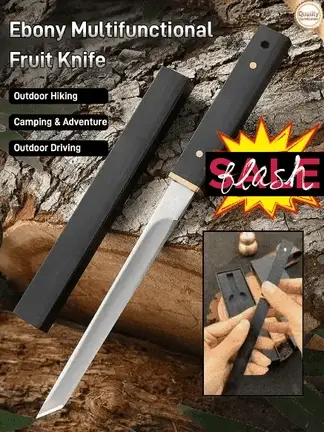 Portable Outdoor Ebony Wood Cutting Tool