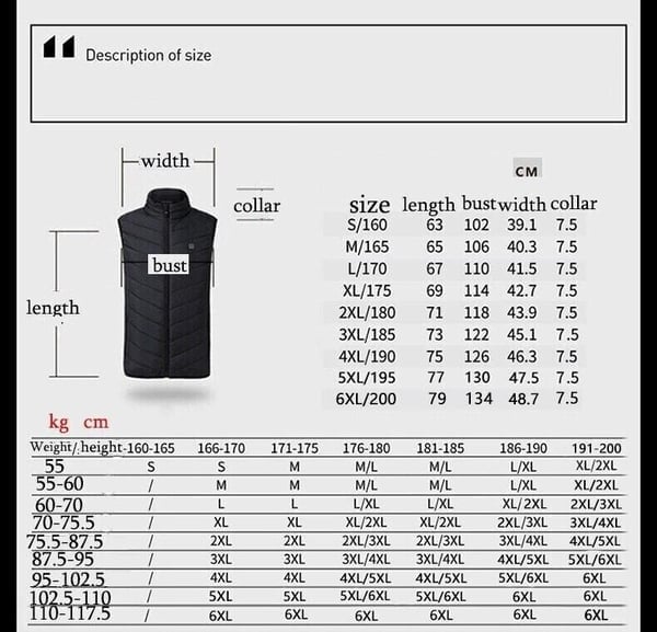 2024 New Unisex Warming Heated Vest