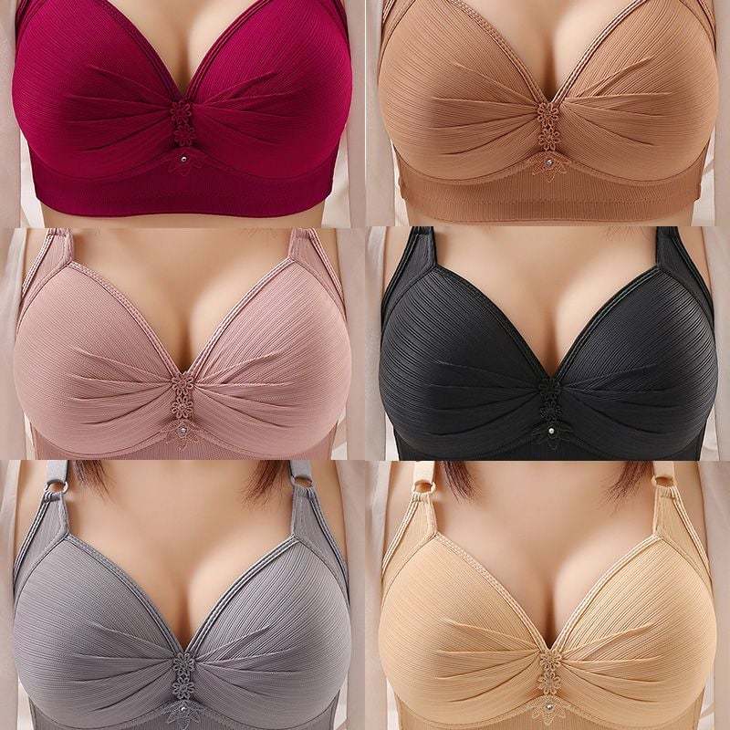 [Copy]🌹BUY 2 GET 1 FREE🌹DESIGN FOR SENIOR FRONT CLOSURE COTTON BRA🎀(PLEASE ADD 3/5 PCS TO YOUR CART😍)