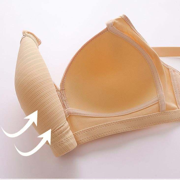 [Copy]🌹BUY 2 GET 1 FREE🌹DESIGN FOR SENIOR FRONT CLOSURE COTTON BRA🎀(PLEASE ADD 3/5 PCS TO YOUR CART😍)