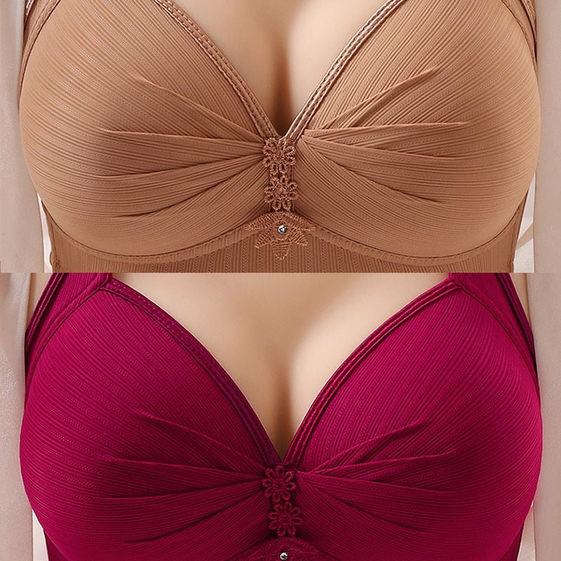 [Copy]🌹BUY 2 GET 1 FREE🌹DESIGN FOR SENIOR FRONT CLOSURE COTTON BRA🎀(PLEASE ADD 3/5 PCS TO YOUR CART😍)