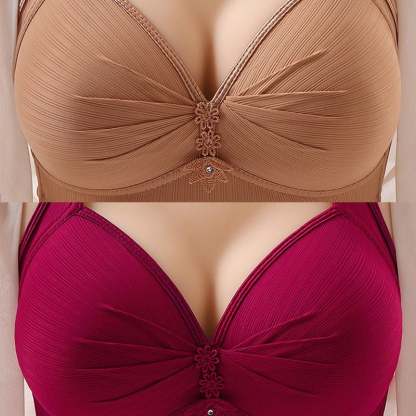 [Copy]🌹BUY 2 GET 1 FREE🌹DESIGN FOR SENIOR FRONT CLOSURE COTTON BRA🎀(PLEASE ADD 3/5 PCS TO YOUR CART😍)