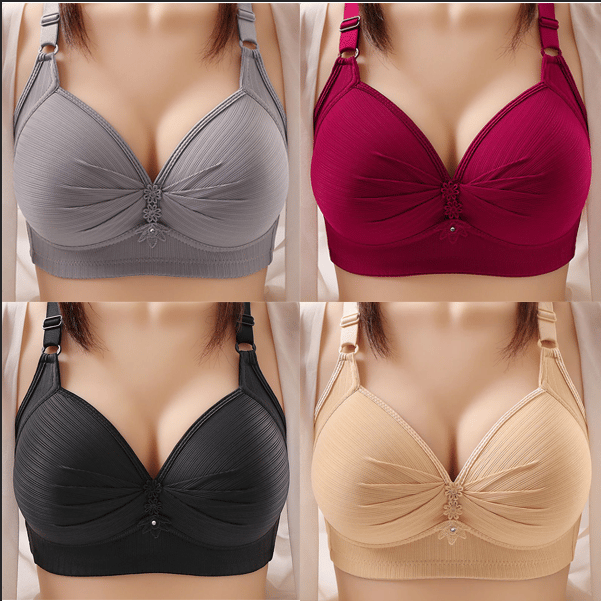 [Copy]🌹BUY 2 GET 1 FREE🌹DESIGN FOR SENIOR FRONT CLOSURE COTTON BRA🎀(PLEASE ADD 3/5 PCS TO YOUR CART😍)