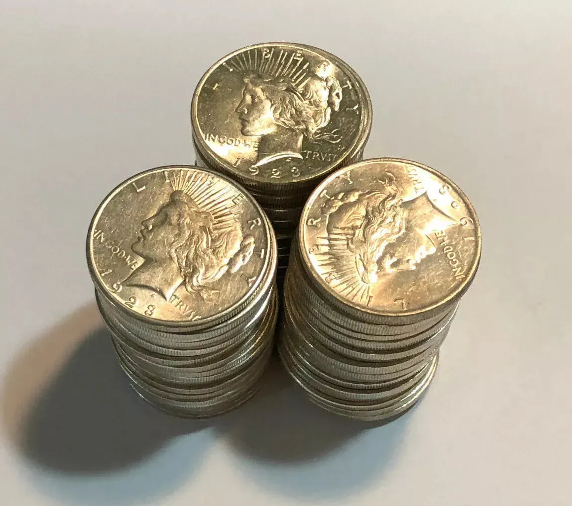 The Complete Collection of 1921~1935 Peace Silver Dollar