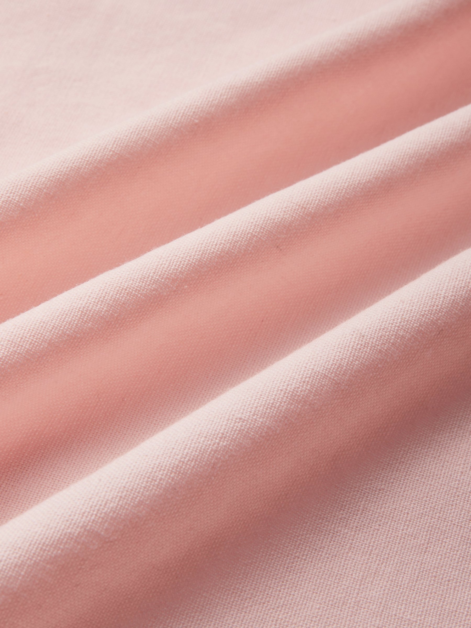 Linen Midi Dress, Three Quarter Sleeve, V neck, Plain, Vintage, Pink