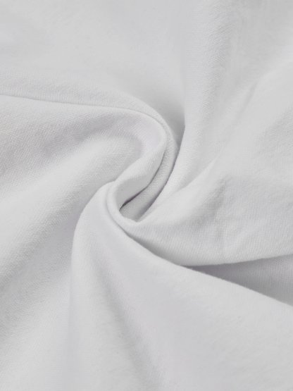 Midi Cotton Dress, Sleeveless, Stand Collar, Plain, Lace, French Vintage, White