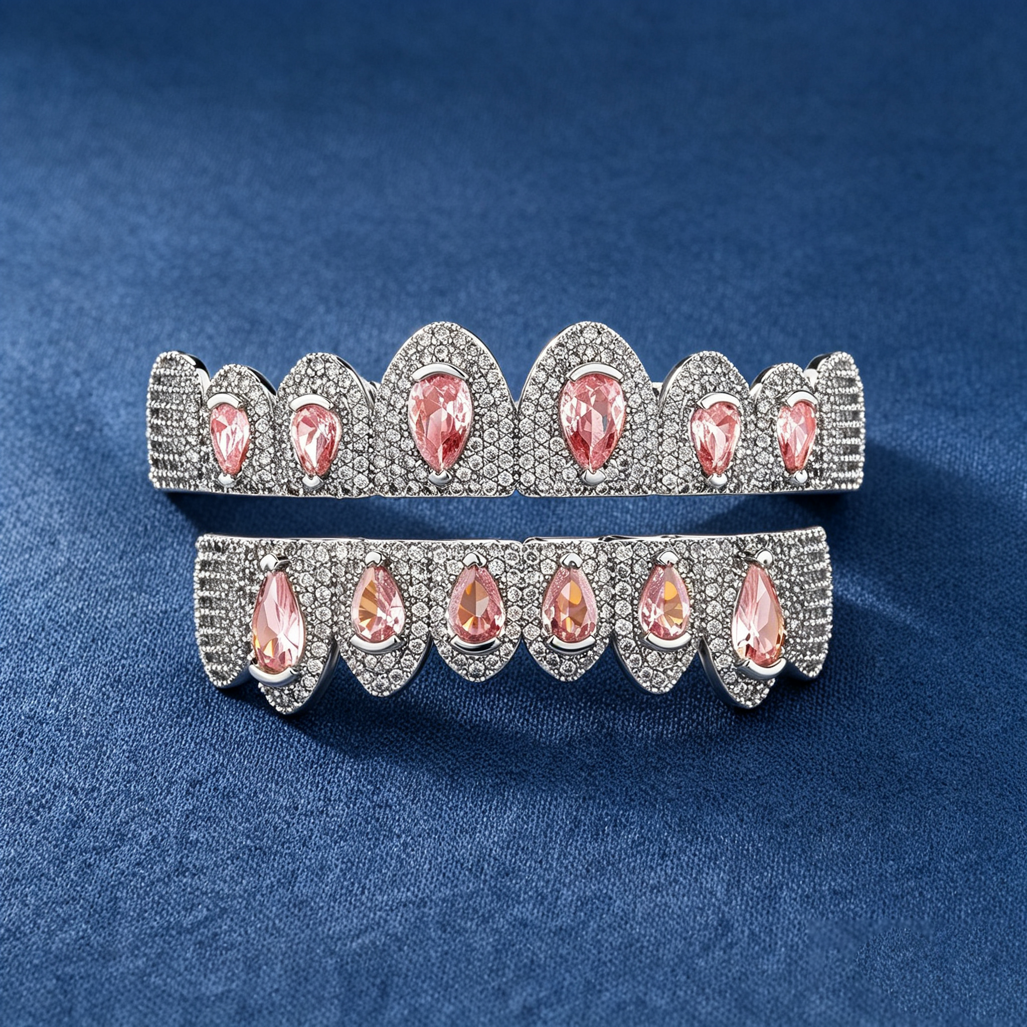 Moissanite Hot-Seller Christmas Collection Large Colored Gemstone Grillz