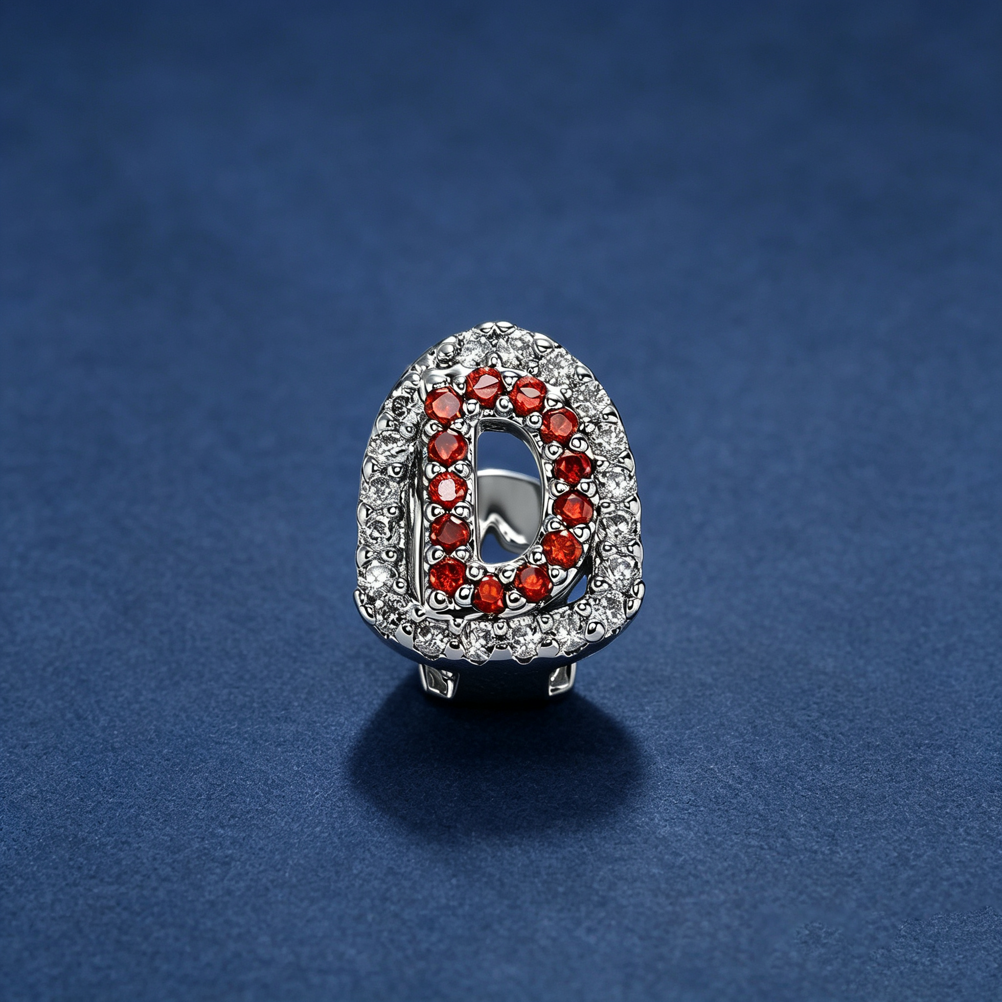 Custom Trendy Colored Moissanite A-Z Letter Tooth Gems