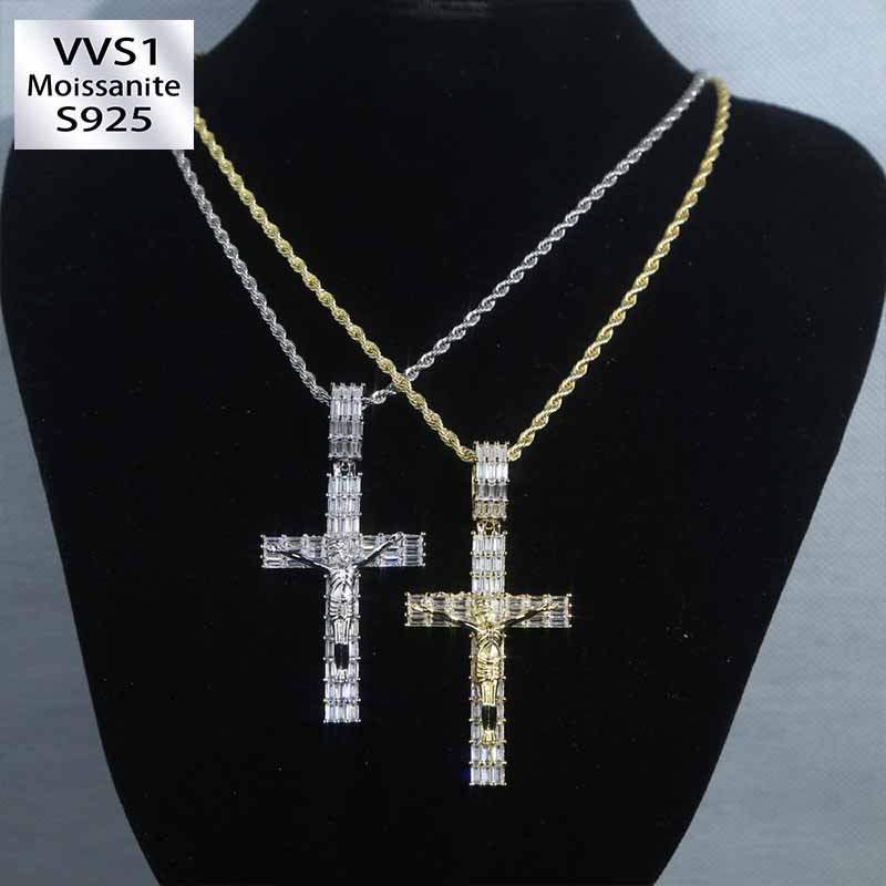 New Moissanite Cross Pendant