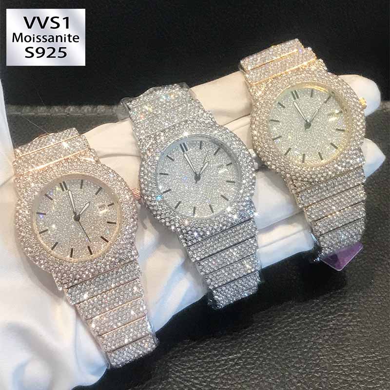 Moissanite Starry Sky Hip-hop Watch