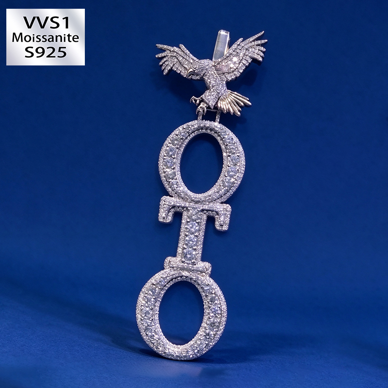 New Eagle Trophy Moissanite Pendant