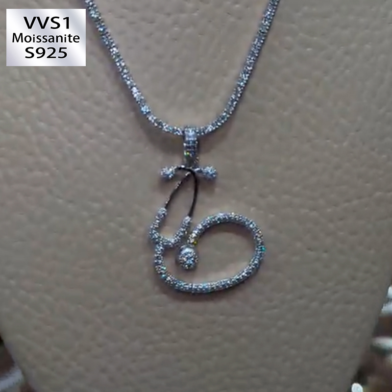 Moissanite Unique Design Little Pendant