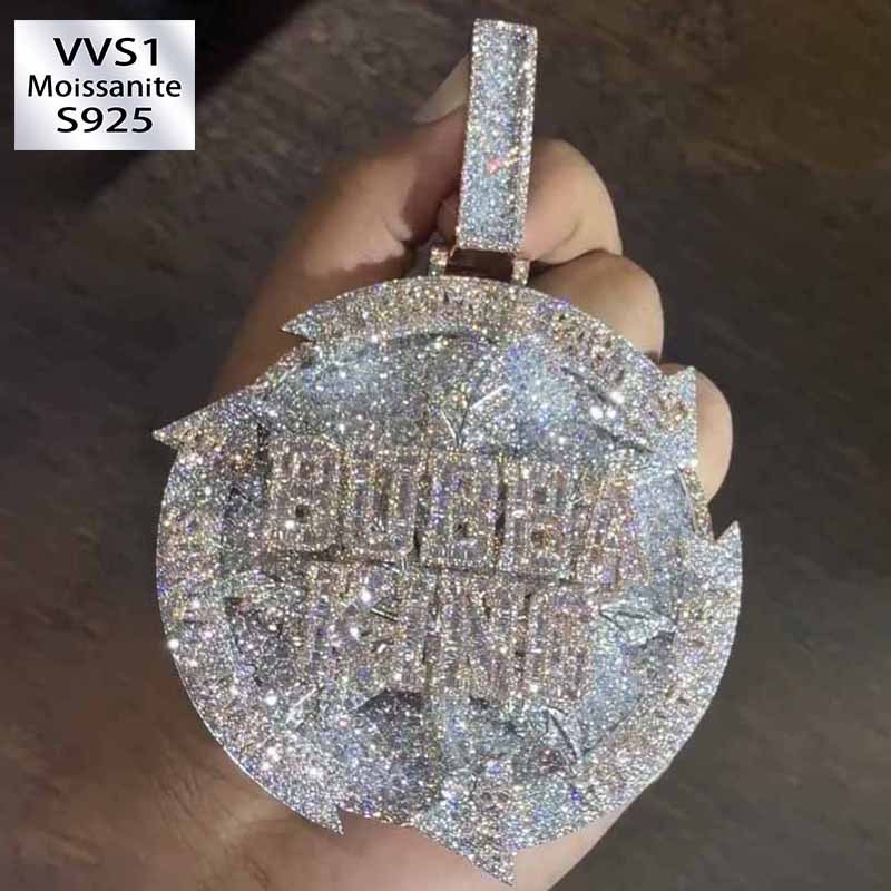 BUBBA KING Galaxy Setting Moissanite Pendant