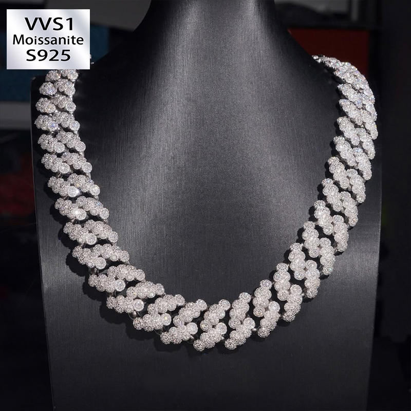 Moissanite Luxury Unique Design Cuban Chain