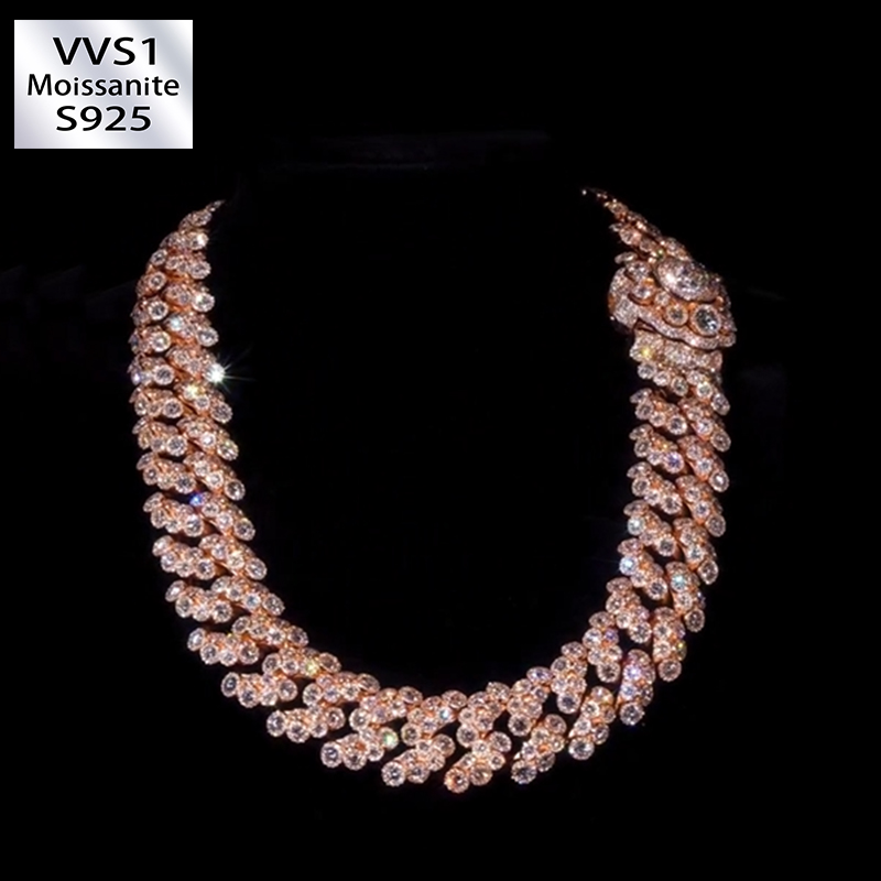 Moissanite Luxury Unique Design Cuban Chain