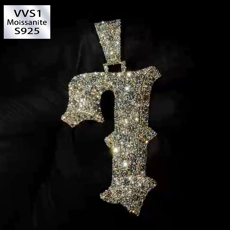 Art Design Number 7 Moissanite Pendant