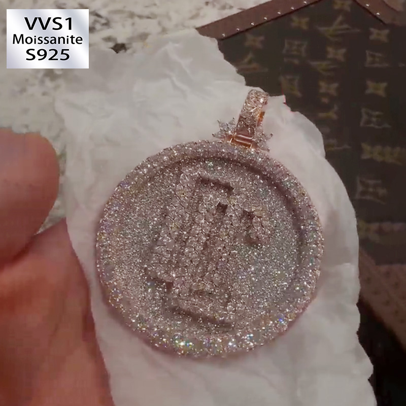 Galaxy Marquise Full Moissanite Pendant