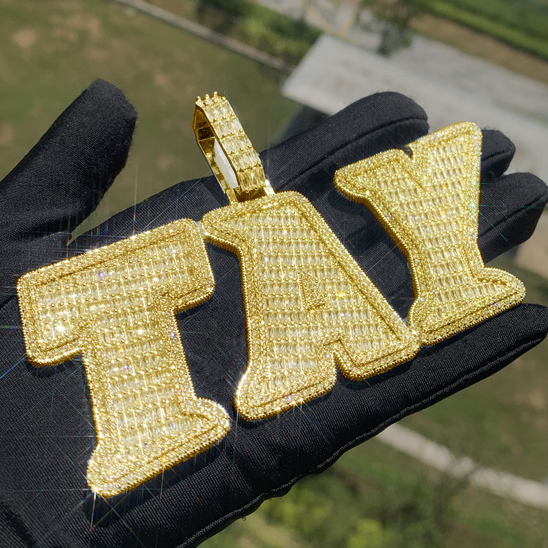 Moissanite Hip Hop Creative Splicing DIY Custom Pendant