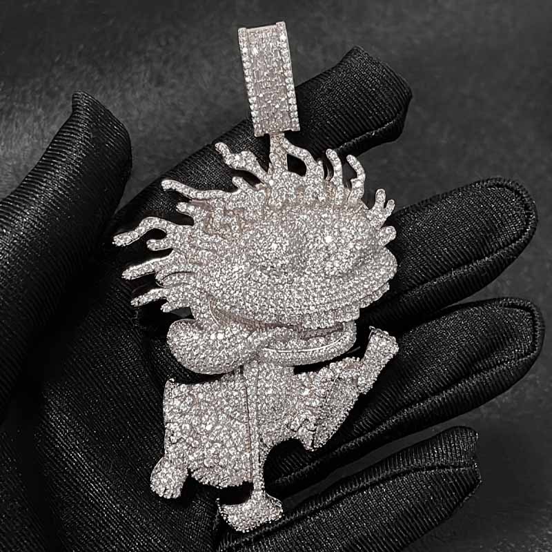 Moissanite Vivid Art Boy Pendant